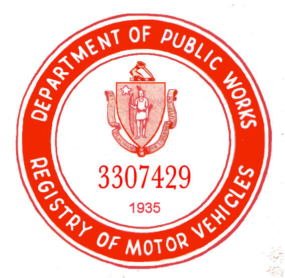 1935 Massachusetts Inspection Sticker